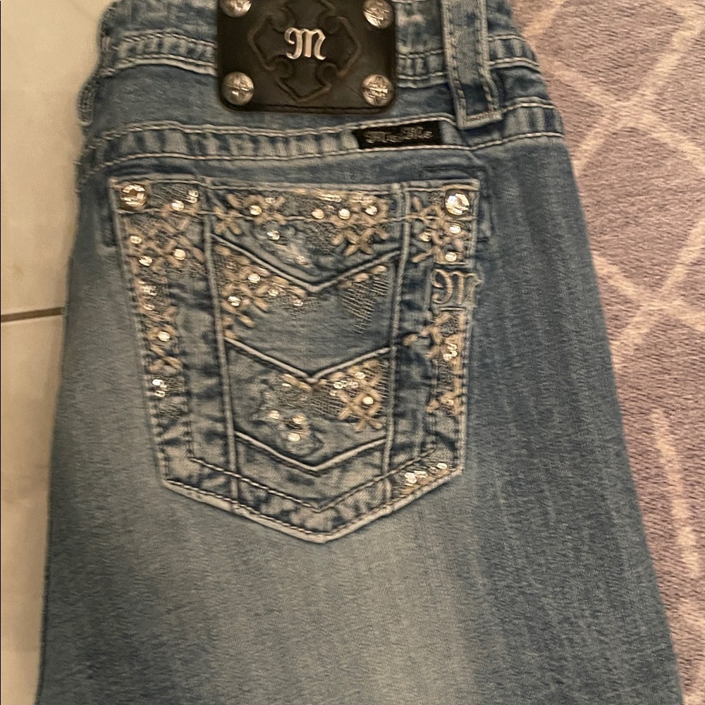 Miss Me Women's Blue Ankle Jeans - Picture 5 of 5